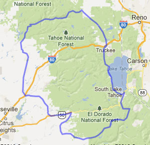 las vegas cycling tour map